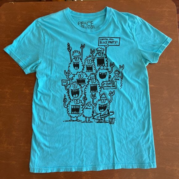 Peace Generation Seattle WA 2007 Capitol Hill Block Party retro vintage t-shirt - Picture 9 of 9